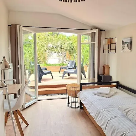 别墅 Proche Golf D'arcachon Avec Piscine Chauffee