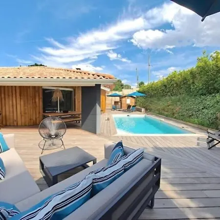 别墅 Proche Golf D'arcachon Avec Piscine Chauffee 拉特斯特德布赫