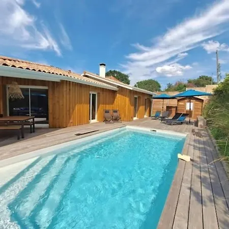 Proche Golf D'arcachon Avec Piscine Chauffee *