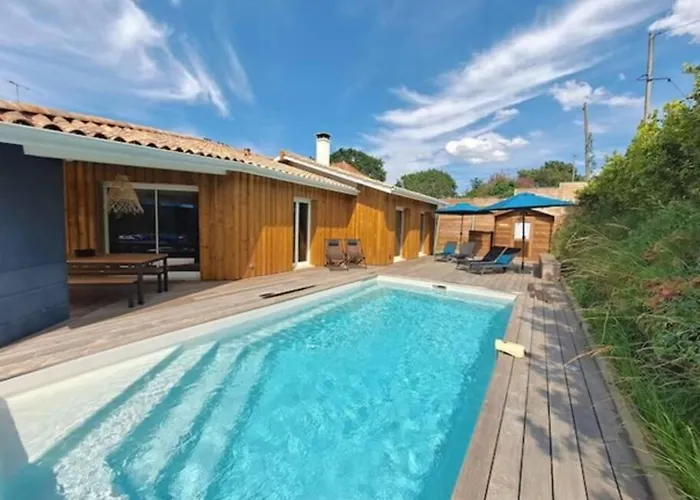 Proche Golf D'arcachon Avec Piscine Chauffee *