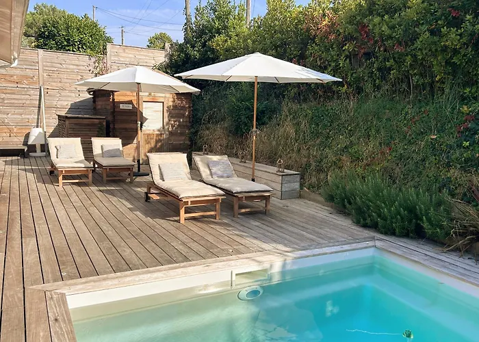 Proche Golf D'arcachon Avec Piscine Chauffee Villa